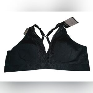 BALI COMFORT REVOLUTION LACE WIRELESS BRALETTE SIZE XL COLOR BLACK